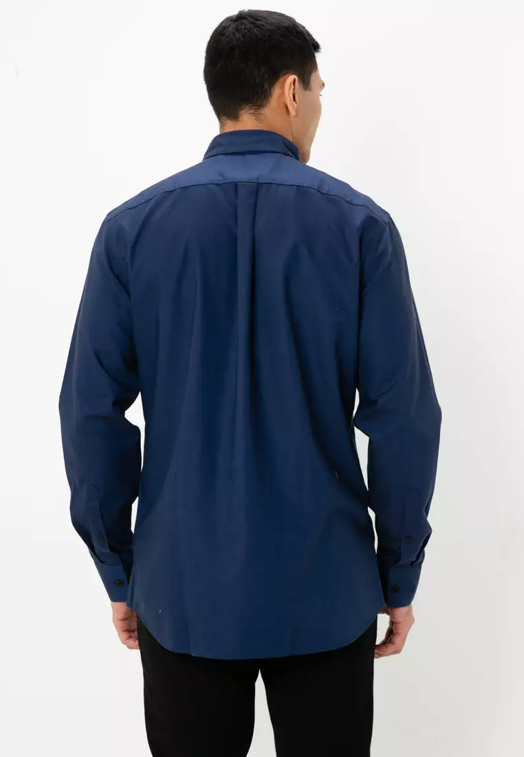 Buy Giordano Men's Cotton Oxford Slim Wrinkle Free Shirt 01044025