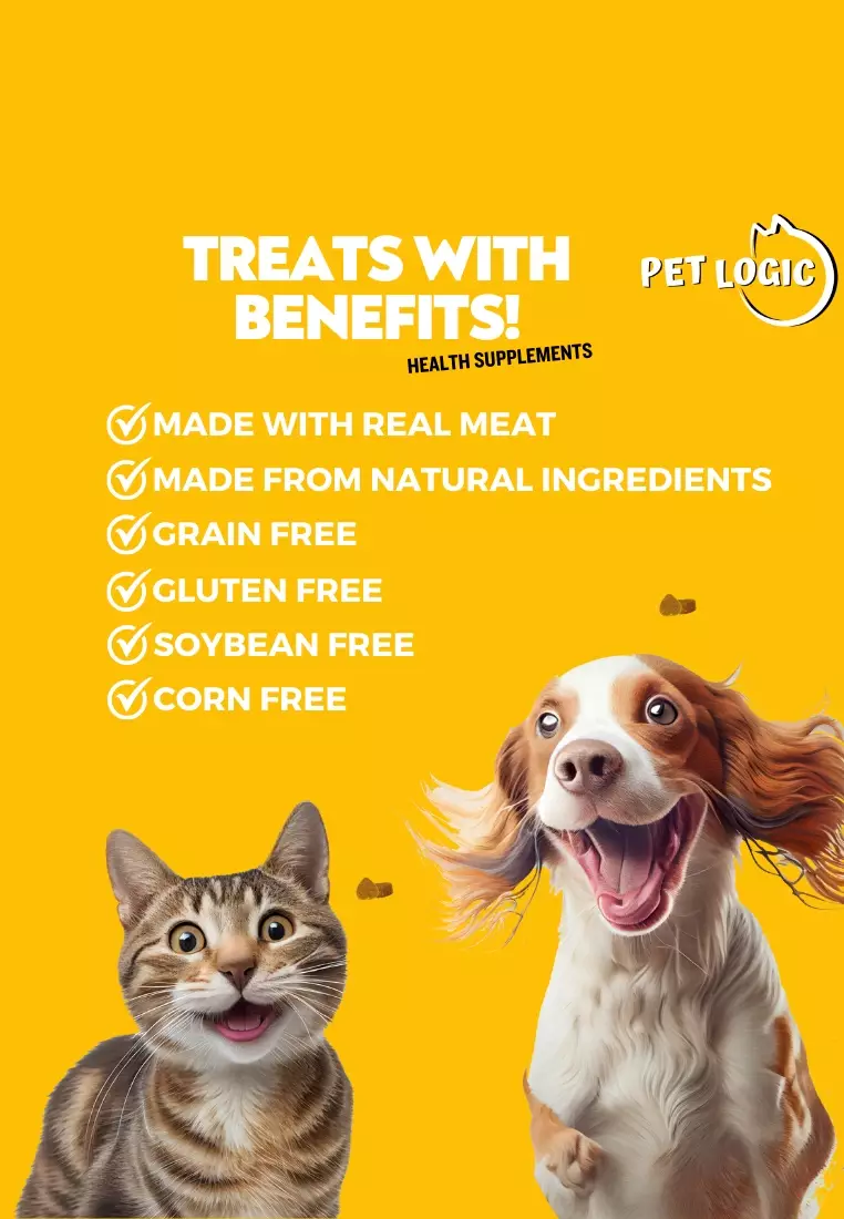 Buy Pet Logic Skin & Coat Health Beef 120g Dog & Cat Treats Supplement