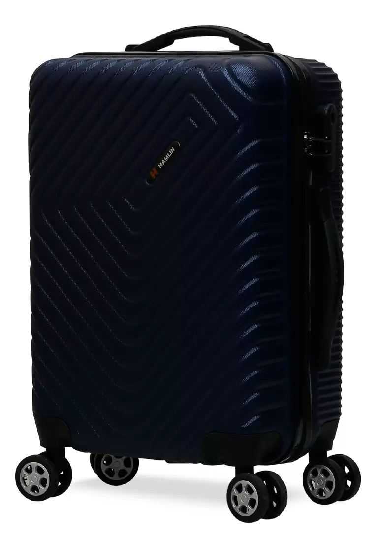 Carlton Koper Hardcase Unisex Size 20 Inch Uniqe Design Tas Travel Large Compartment Material ABS+PVC Coated ORIGINAL - Blue