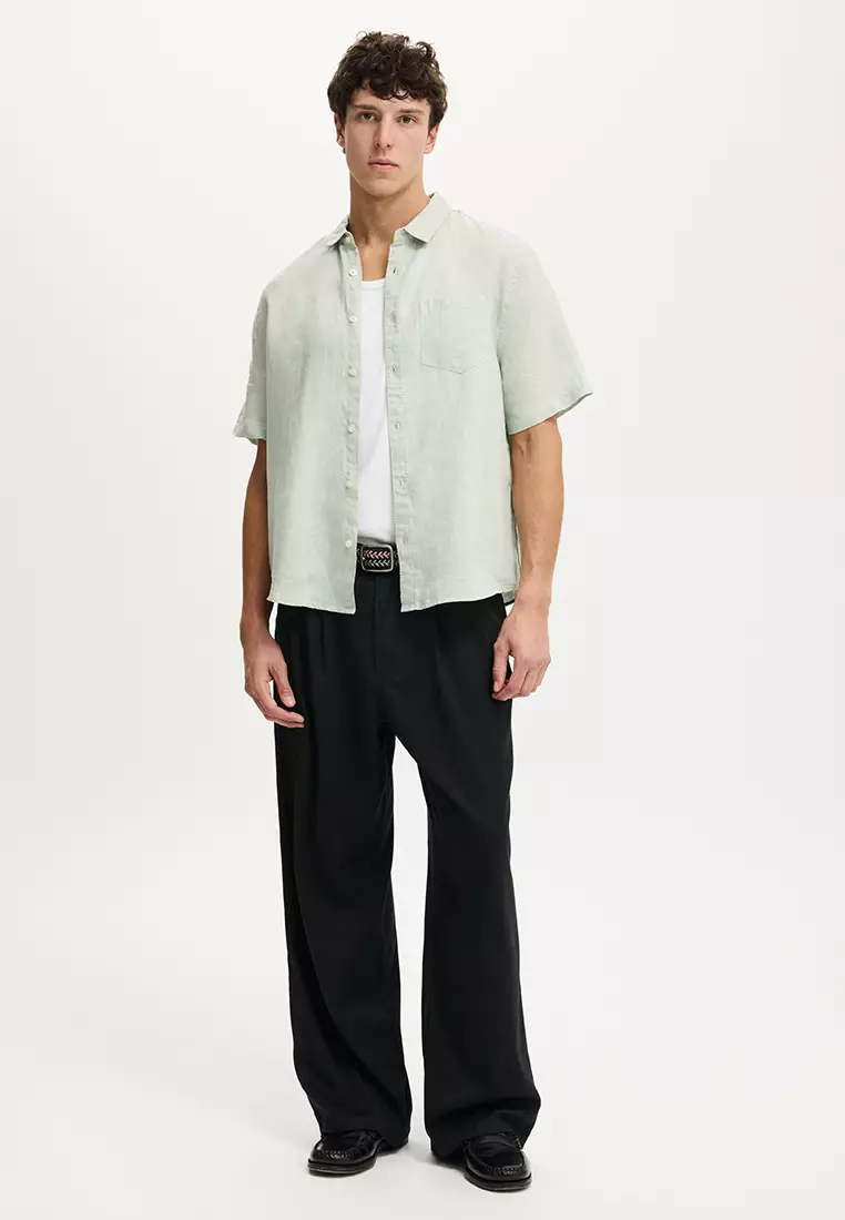 Relaxed Linen Short Sleeve Shirt