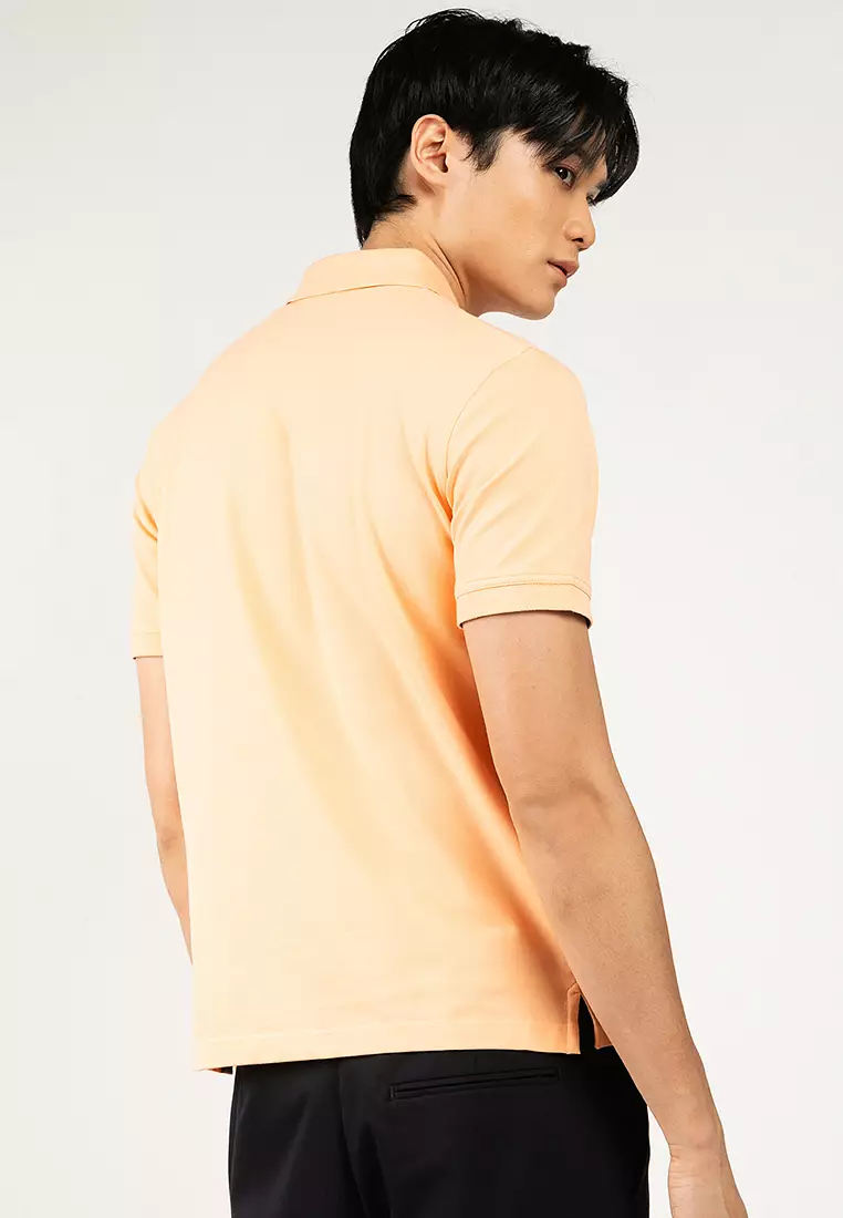 Contrast Pique Polo Shirt