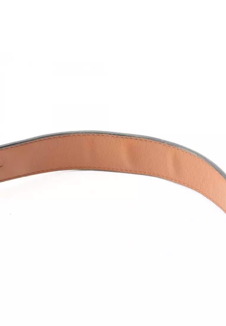 Pre-Loved LOEWE T pouch Anagram Shoulder bag leather light brown