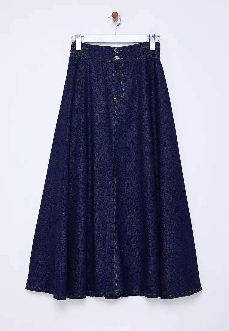Trendyol Elastic Waist Denim Balloon Skirt 2025 Buy Trendyol