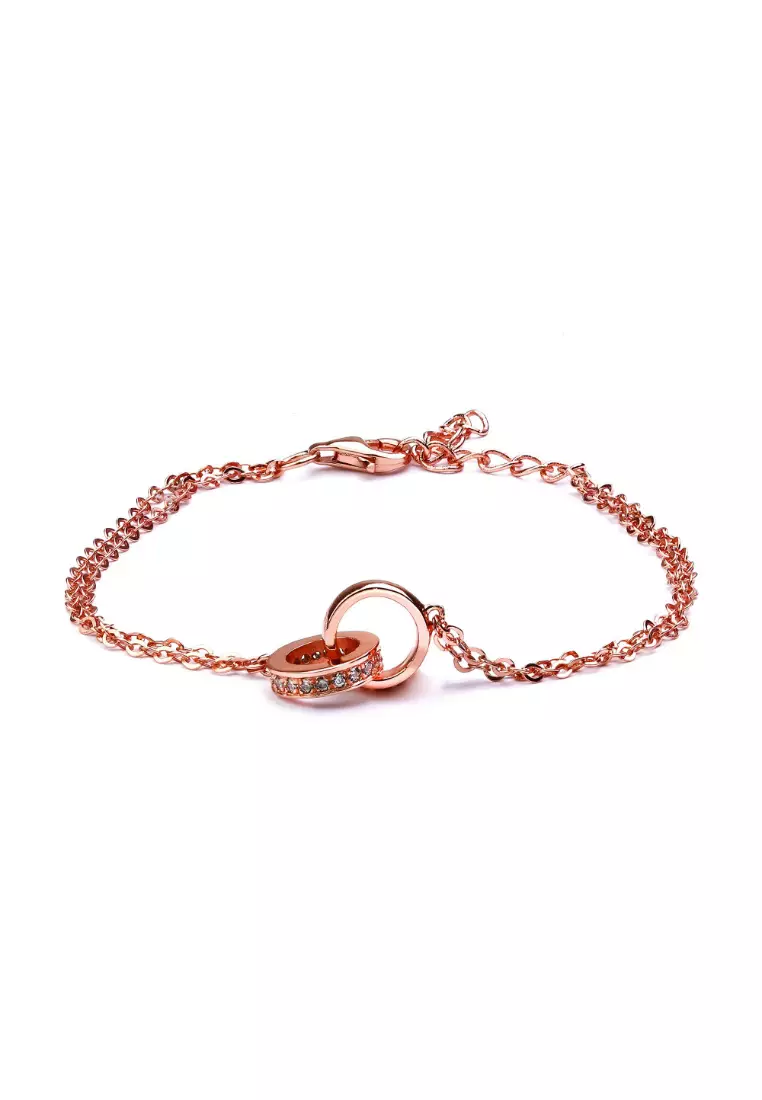 Gold bracelet hot sale with roses