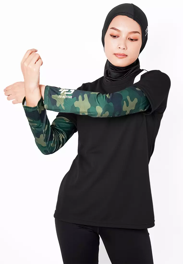 Td Active Manset Tangan Olahraga Sepeda Camo Loreng Hijau MS142