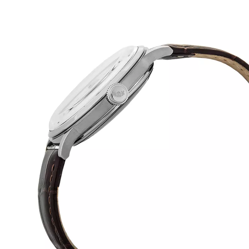 Jam Tangan Pria Orient Classic RA-AP0002S Bambino Small Seconds Automatic White Dial Brown Leather Strap