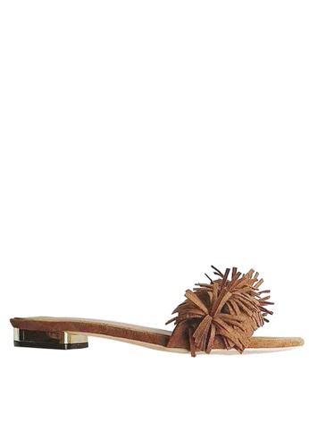 Twenty Eight Shoes brown Tassel Flip-flops VS-311 TW446SH45UEKHK_1