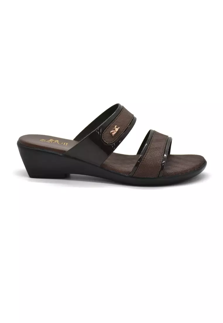 Carvil Sandal Wanita Elisa-02 L Dark Brown