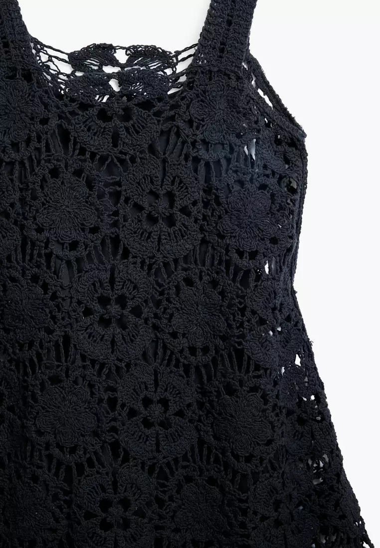 Buy Desigual Mini crochet dress 2026 Online | ZALORA Philippines