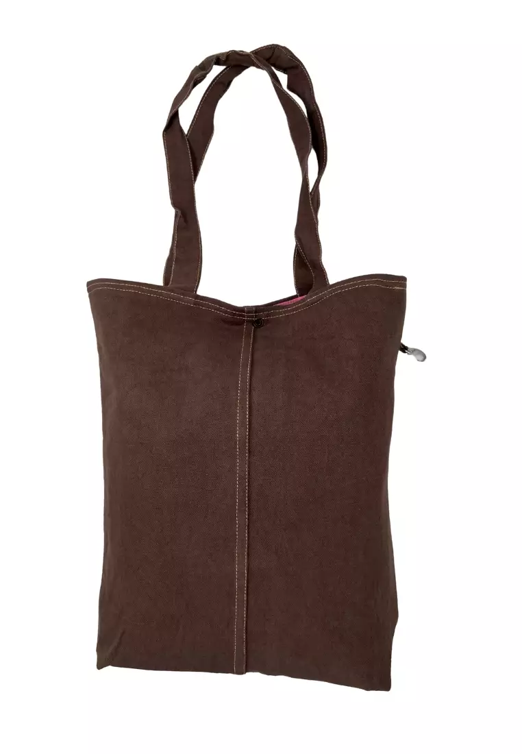 Embroidered Pocketful Tote Bag