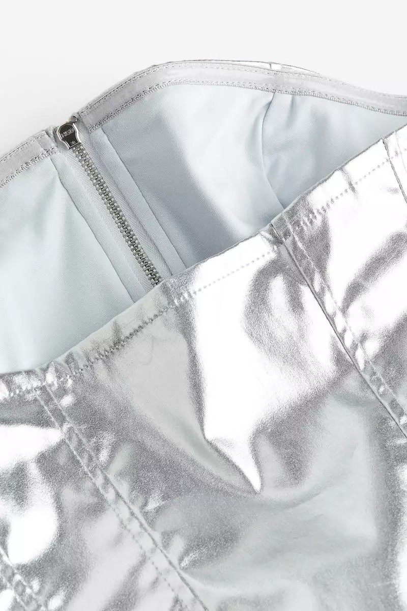 Coated corset top