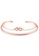 YOUNIQ YOUNIQ 18K Rosegold True Infinity Steel Cuff Bangle Bracelet with Cubic Zirconia DA3E8AC8968712GS_1