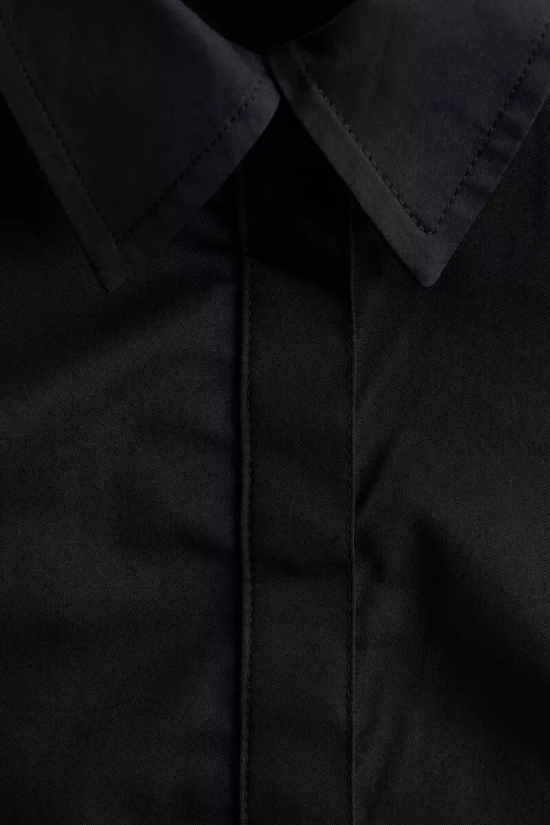 Poplin peplum shirt