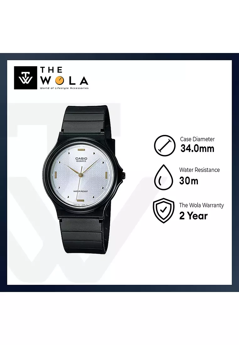 Men's Analog Watch MQ-76-7A1L Black Resin Band Casual Watch