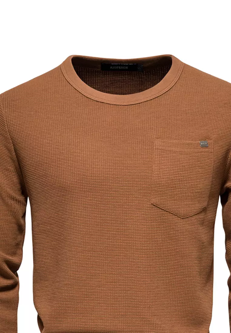 Waffle Long Sleeve T-shirt‌ AX-TS1078