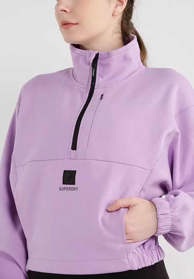 Purple superdry store hoodie