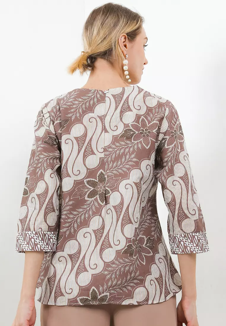 Seno Blouse Batik Wanita Exclusive Premium Casual Modern