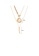 Glamorousky white Fashion Temperament Plated Gold Geometric Round Imitation Pearl Pendant with Beaded Double Necklace ACA06ACBB31DBBGS_2