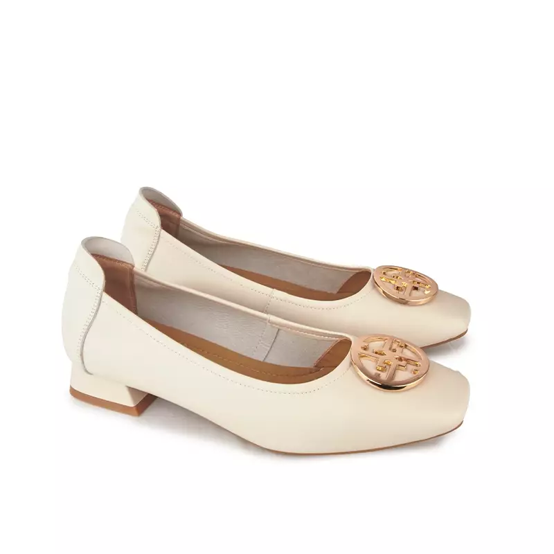 Sepatu Casual Formal Wanita Gino Mariani Faela Off White