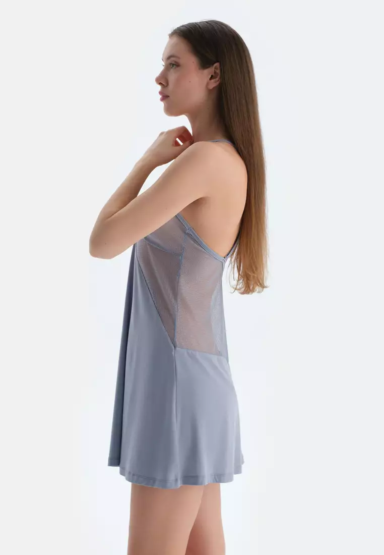 Ice Blue Nightie, Regular, Strappy Underwear for Women