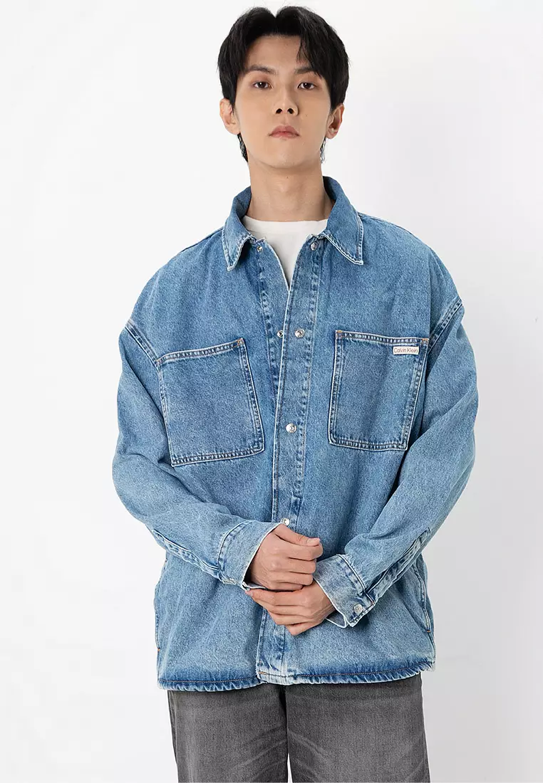 Buy Calvin Klein Oversized Denim Shirt Jacket 2025 Online ZALORA