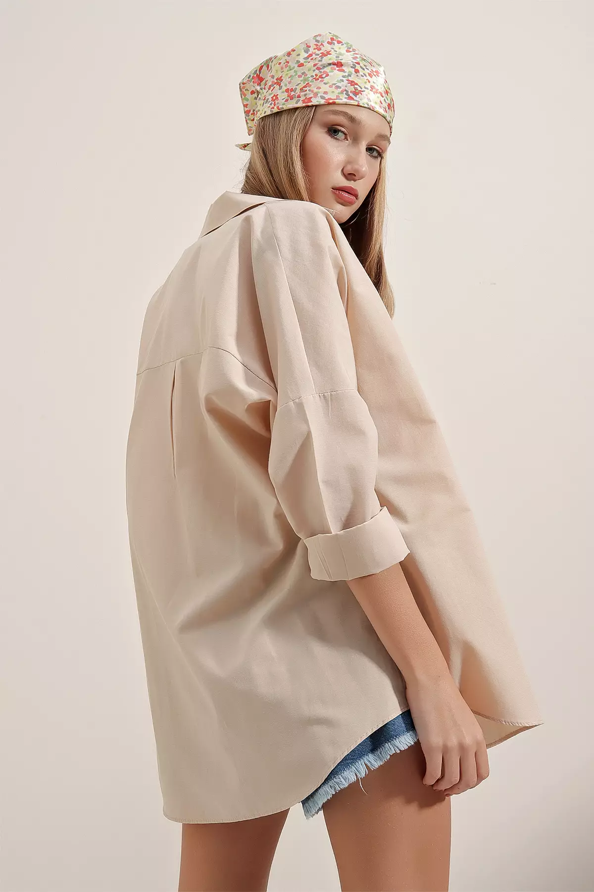 Oversized Long Basic Shirt