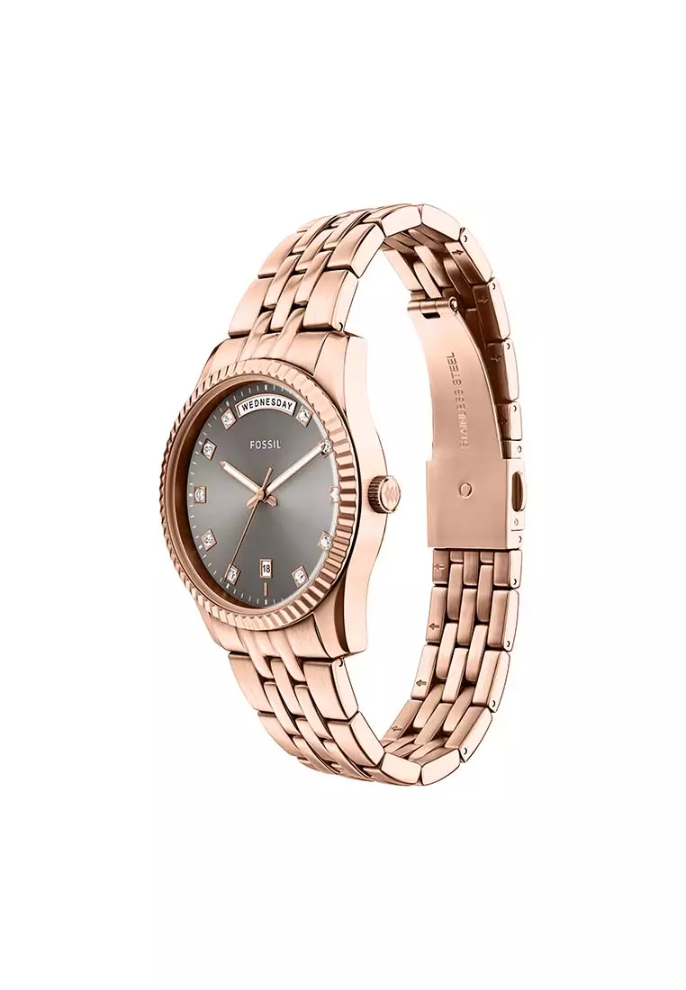 Scarlette Rose Gold Stainless Steel Watch Es5459