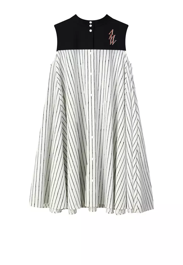 FILA Maison MIHARA YASUHIRO Women s Striped A line Dress