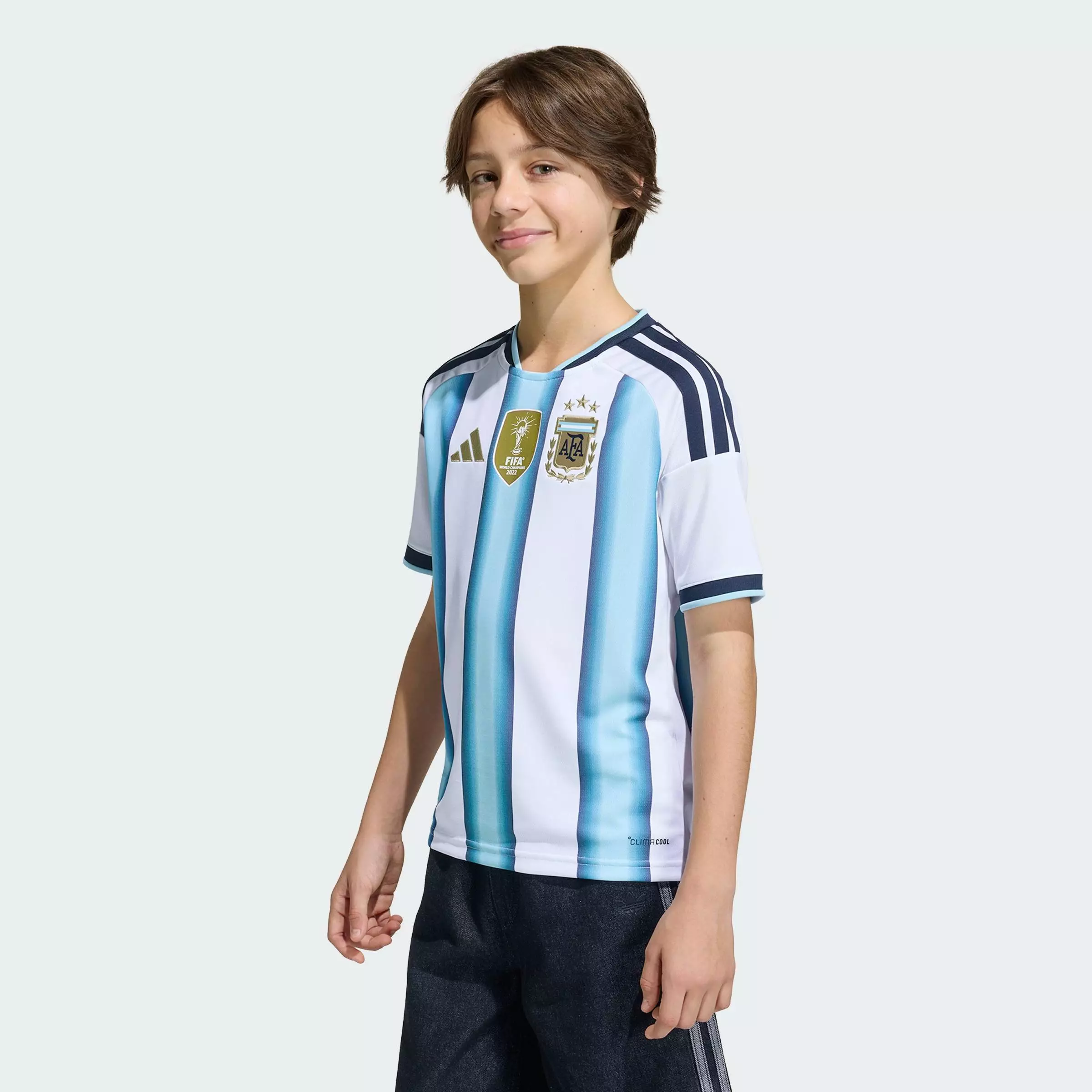 Football Argentina 26 Home Jersey Kids Unisex White KA8119