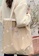 Sunnydaysweety beige Simple Embroidered Letters One Shoulder Tote Bag Ca22032115KI 1B610ACFFA1490GS_6