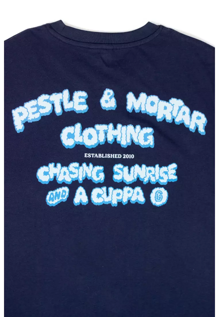 Pestle & Mortar Clothing PMC x GIGI Flying Mechanic Tee Navy Blue 2024