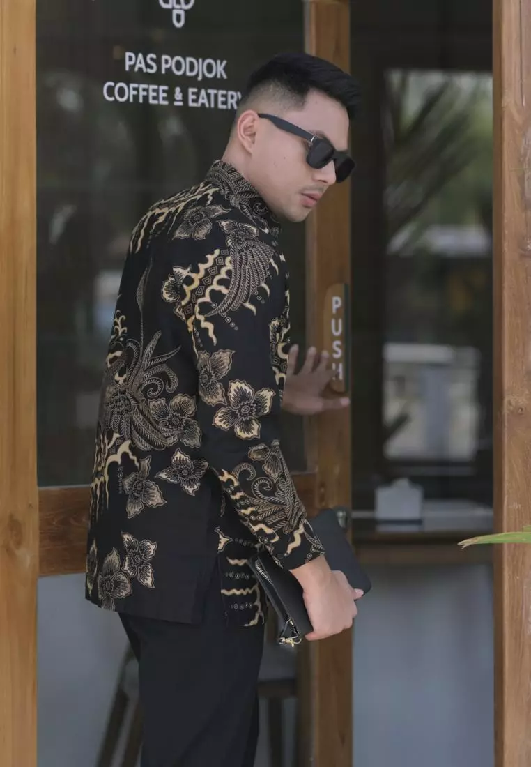 kemeja batik pria lengan panjang KALABANG BCKL