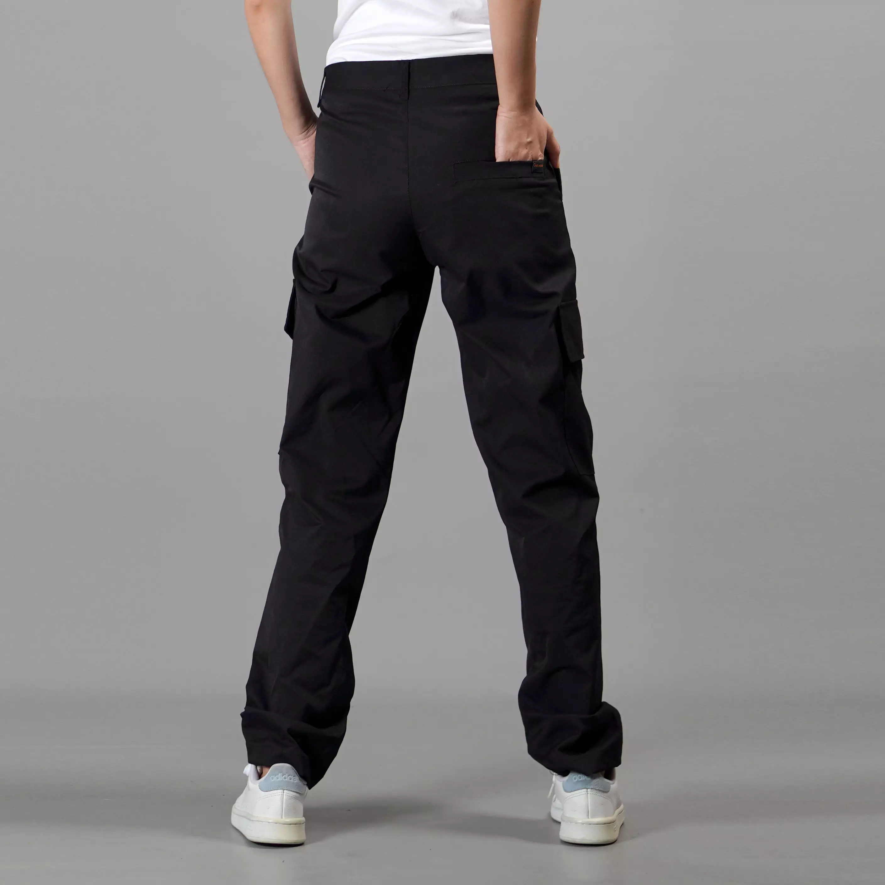 RAYSA Celana Panjang Wanita Celana Cargo Wanita Celana Wanita - Hitam