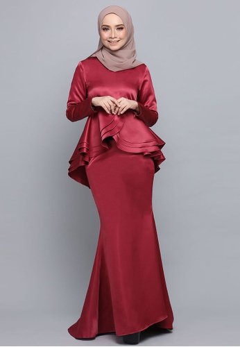 Mylie Peplum Kurung from ARCO in Red