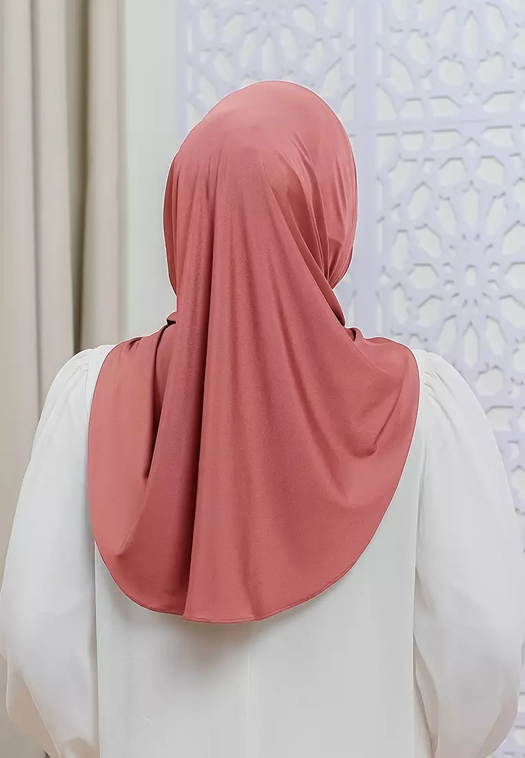 HIJAB INSTAN LUNA - LIGHT SALMON