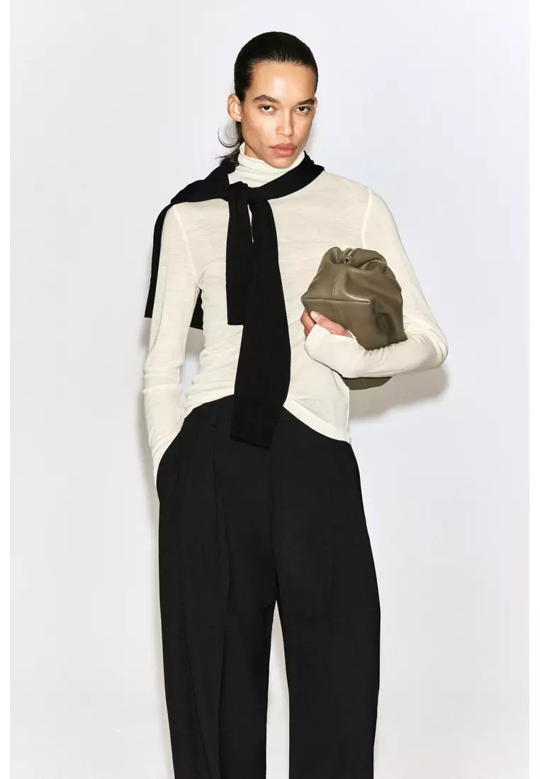 Buy COS MERINO WOOL HIGH-NECK TOP 2026 Online | ZALORA