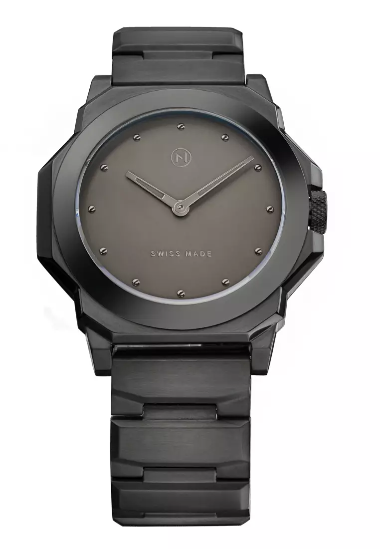Swiss black watch store