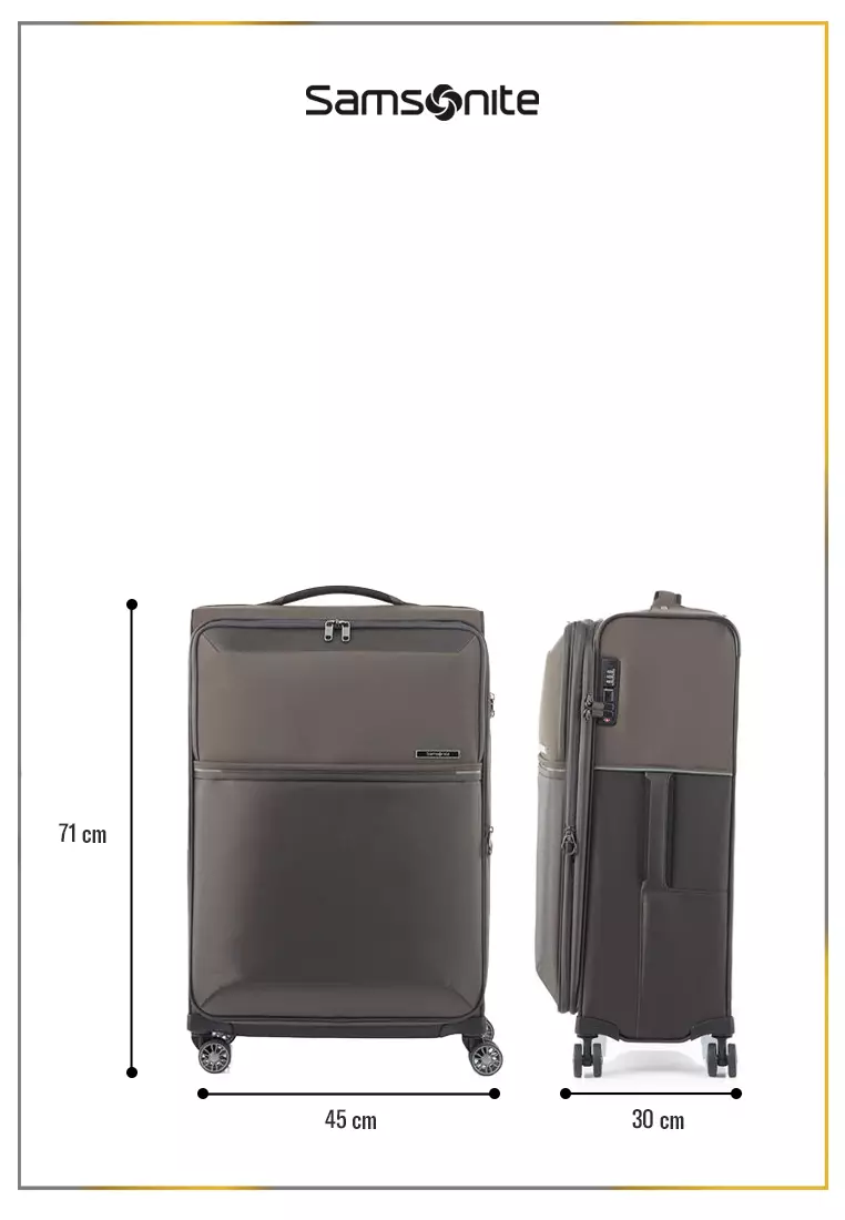 Samsonite Koper Softcase 73H Spinner Medium 26 Inch - Platin Grey