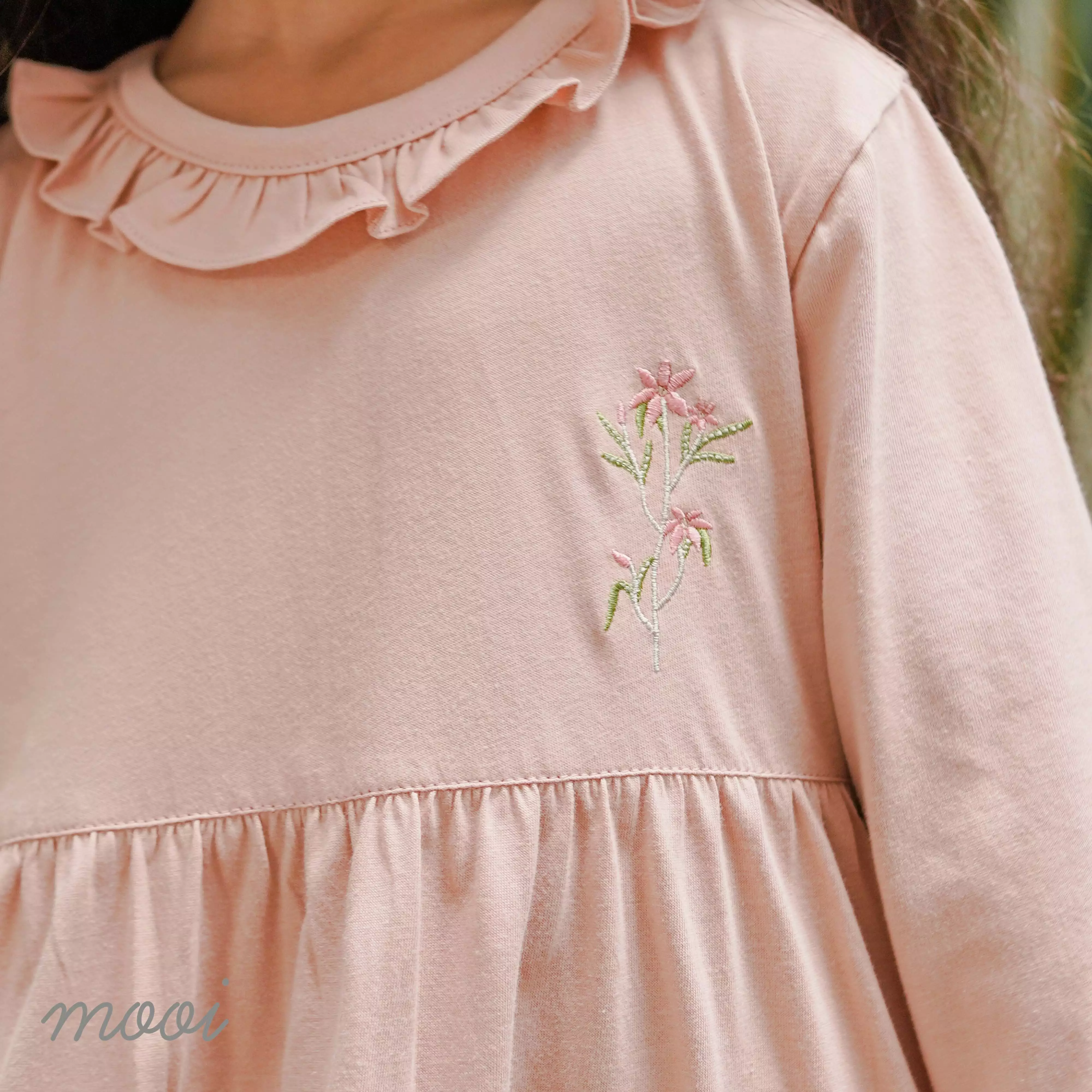 Mooi Dress Anak Perempuan Kirana Dress Kids - Khaki