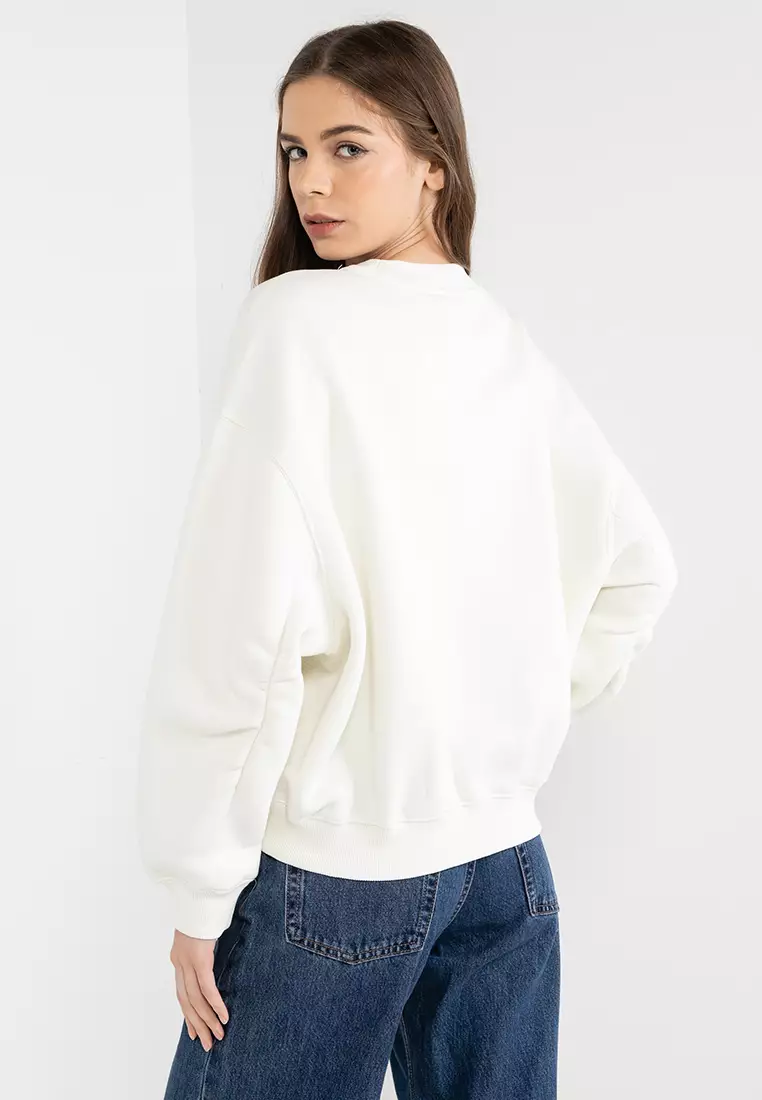 Calvin Klein Jeans Monologo Oversized Crew Neck Sweater