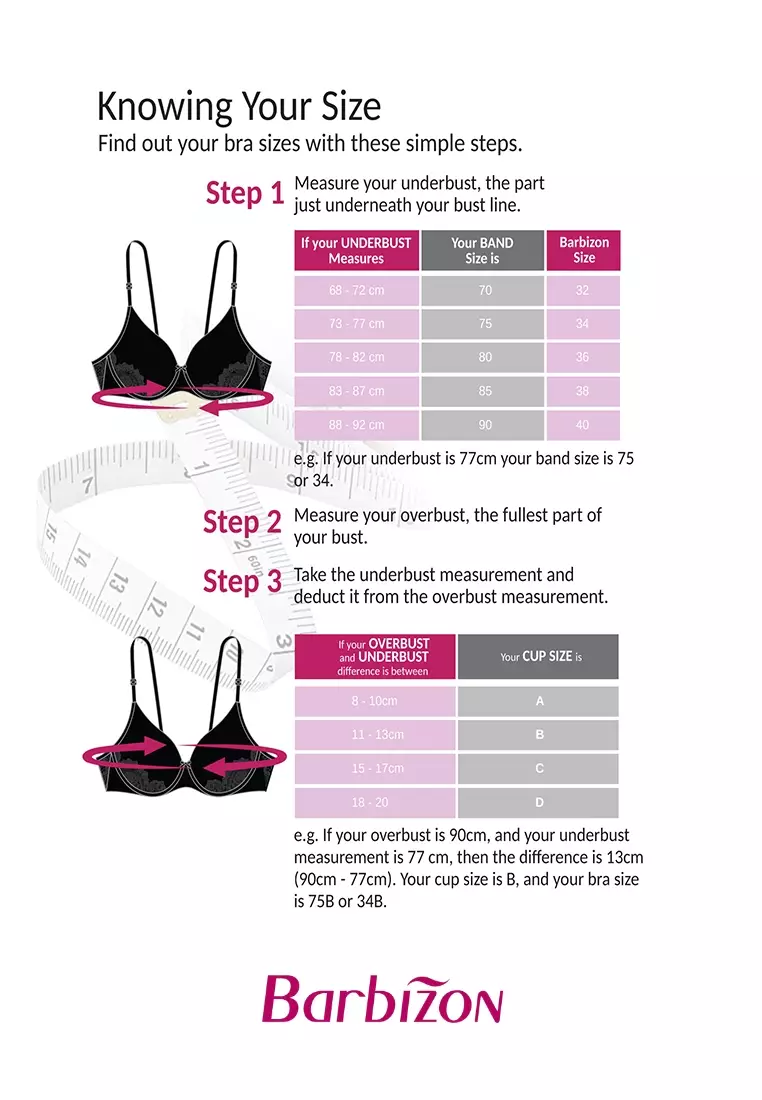 Buy Barbizon Elegant Rose Blossoms Non-wire Full Cup Bra Women Underwear  2024 Online