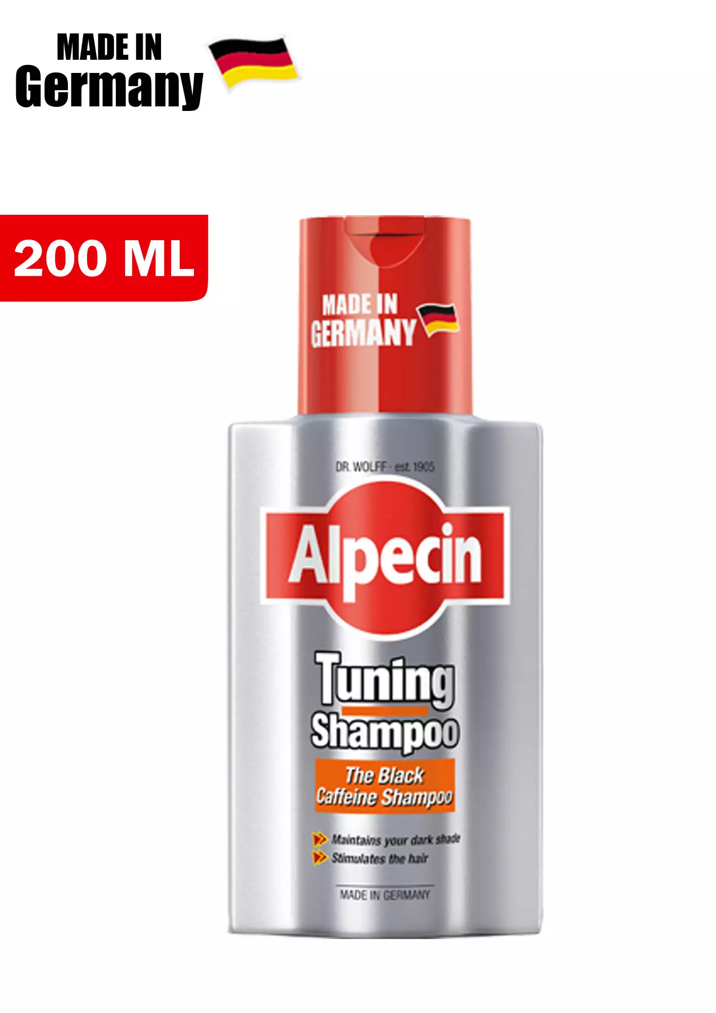 Alpecin Tuning Shampo Rambut Hitam, Uban dan Rambut Rontok 200ml