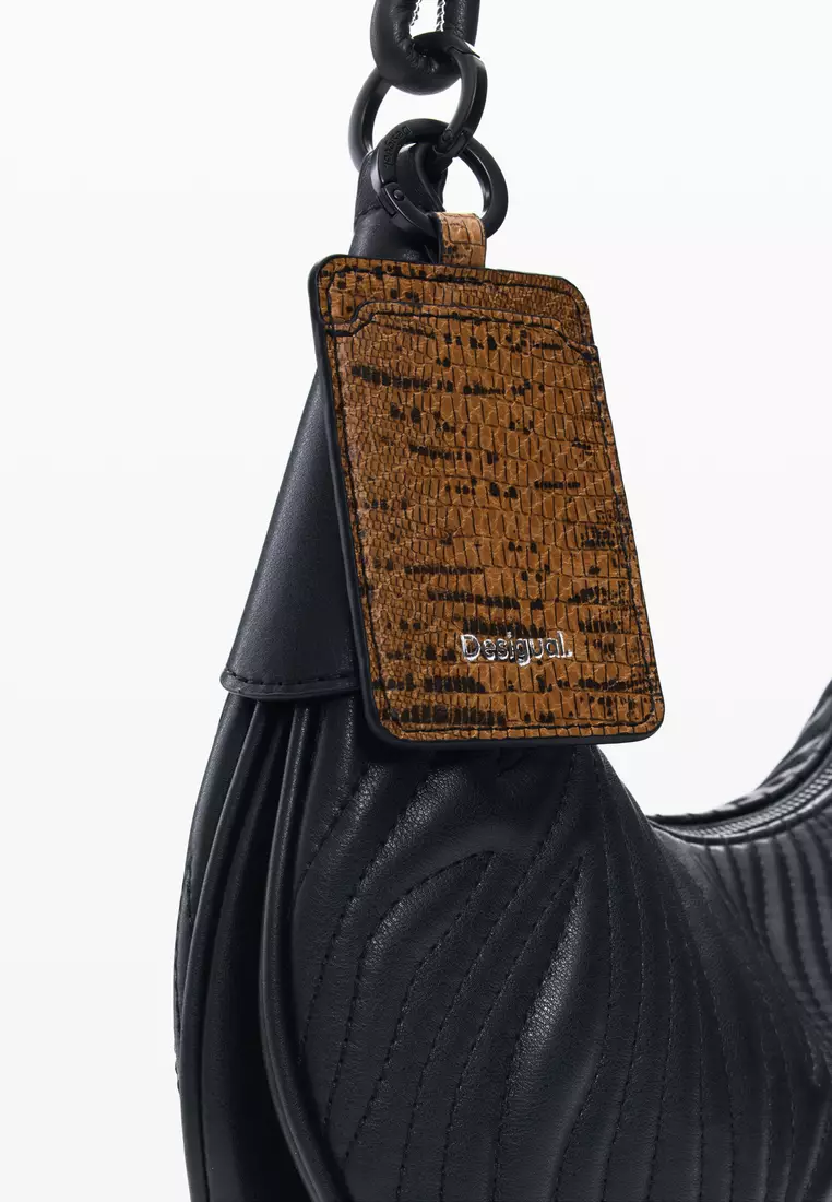 Medium oval embossed bag