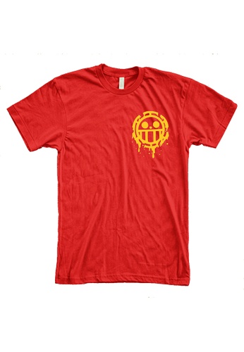 MRL Prints red Pocket Skull Emblem T-Shirt 4DE3AAA241C31CGS_1
