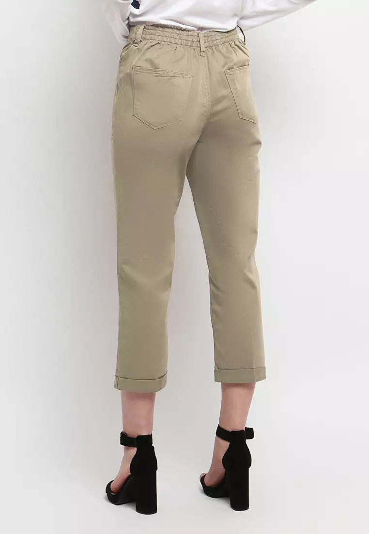Flamoush Unasya Khaki Pants Straight Cut
