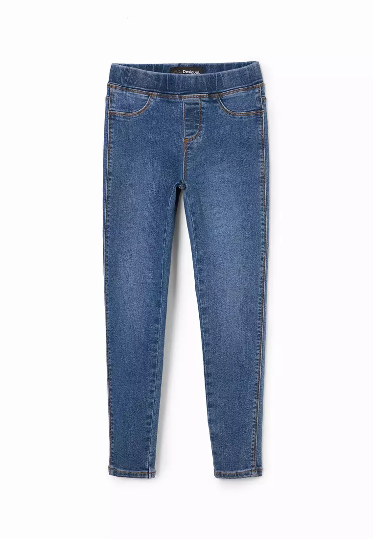 Desigual Niños Stretch denim leggings.