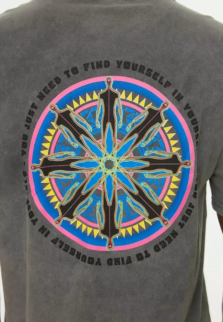 Cotton Faded Graphic T-Shirt