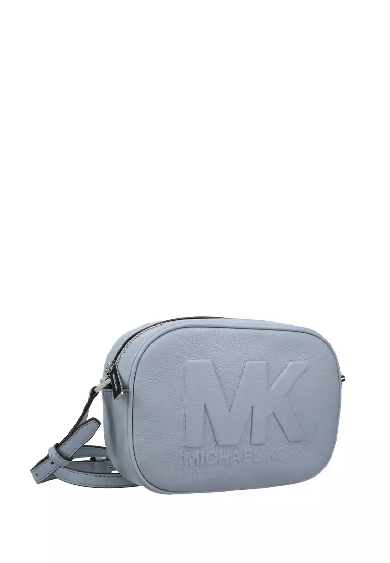 Jet set medium embossed pebbled leather crossbody bag clearance