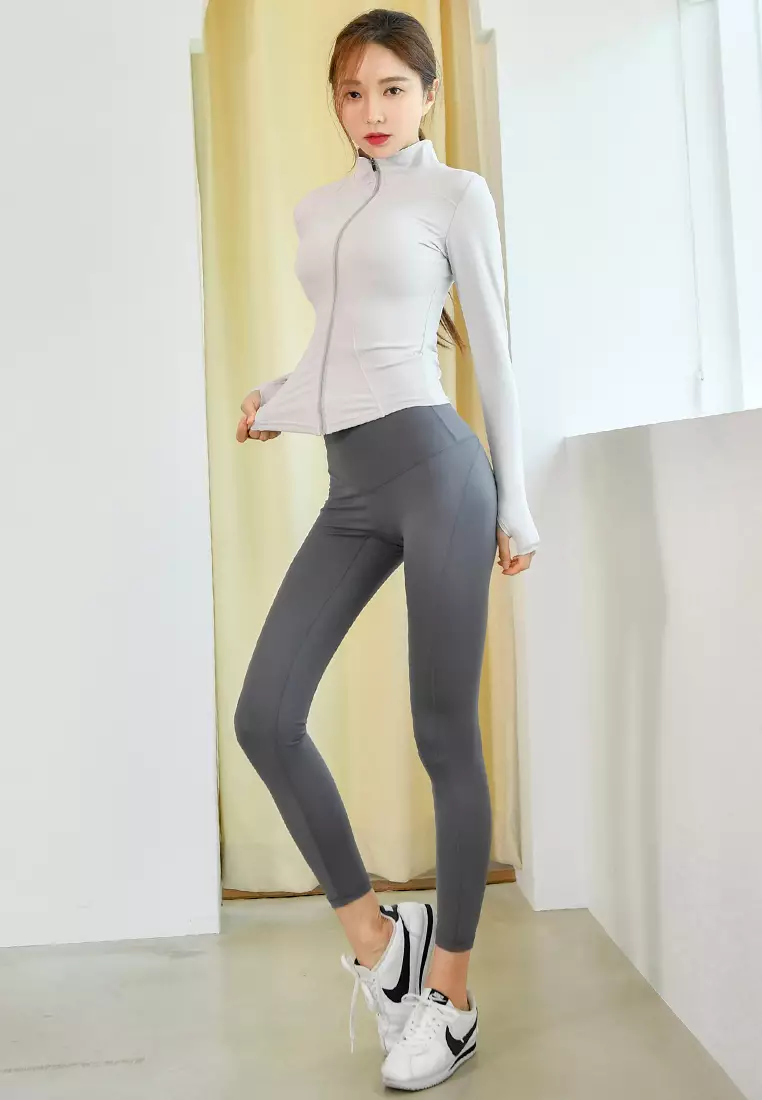 (2PCS) Quick Dry Running Fitness Yoga Dance Set (Tops+Bottoms)