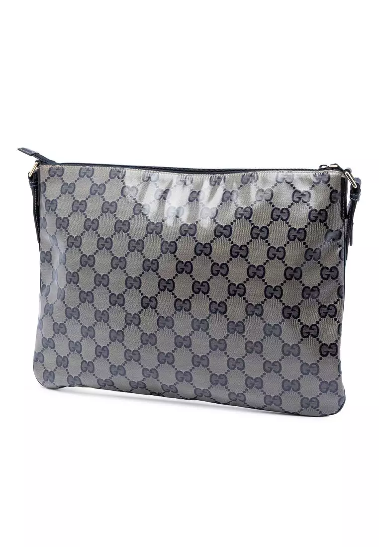 Pre-Loved Gucci Gg Crystal Crossbody